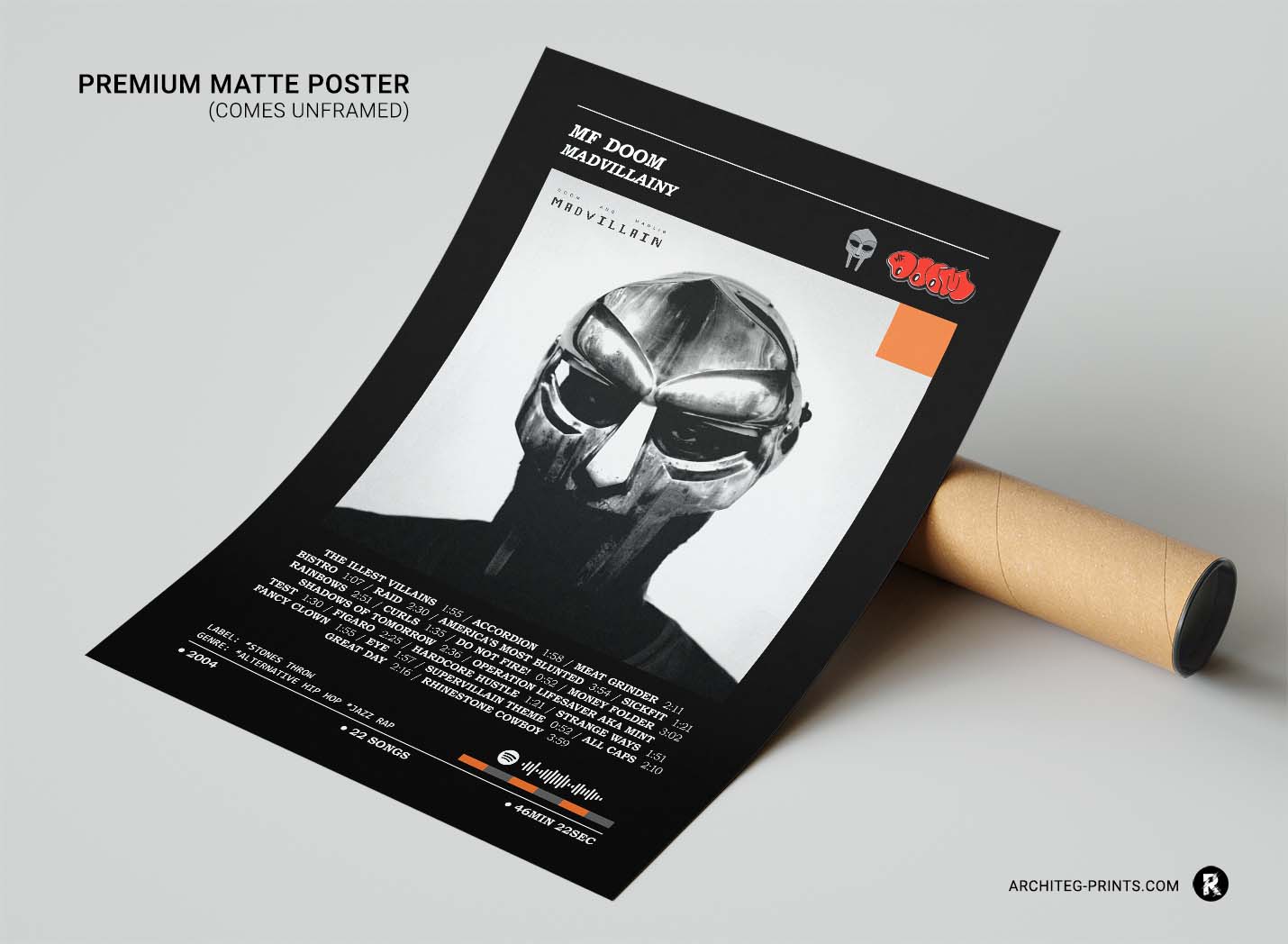 MF Doom, Madlib - Madvillainy Album Cover Poster | Architeg Prints